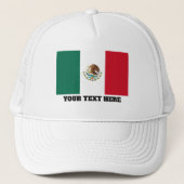 Drapeau mexicain de casquette fait sur commande de (Devant)