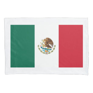 Drapeau mexicain de taie d'oreiller faite sur
