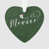 Drapeau Mexicain En Coeur, I Love Mexico (dos)