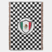 Drapeau mexicain jetez une couverture (devant Vertical)