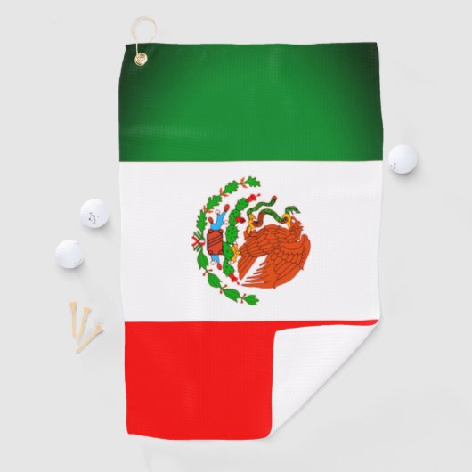 Drapeau mexicain serviette de golf (En situation)