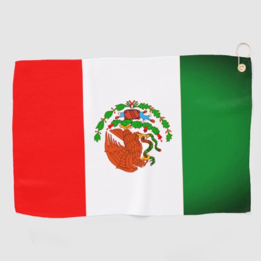 Drapeau mexicain serviette de golf (Horizontal)