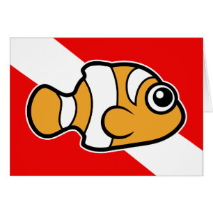 Drapeau mignon de piqué de Clownfish de bande
