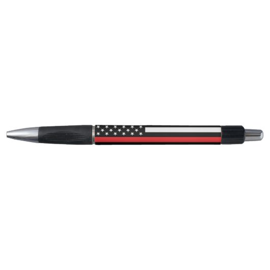 Drapeau mince de la ligne rouge Stylo pompier (Devant)