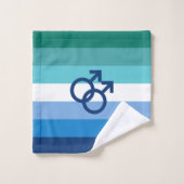 Drapeau MLM Gay Male Pride (Gant de toilette)