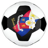 Drapeau Monogramme Philippines Football & Philippi (Tourné)