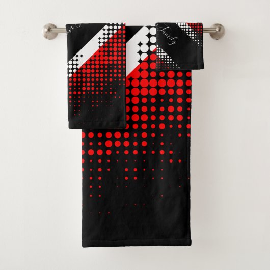 Drapeau Motif de point de Trinité-et-Tobago | Nom  (En situation)