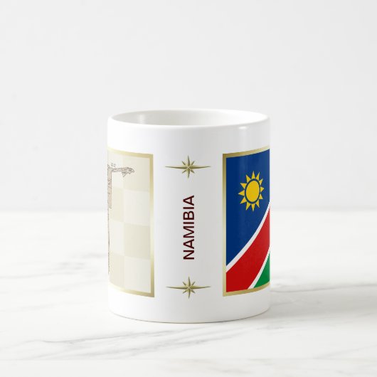 Drapeau Namibie + Plan Mug (Centre)