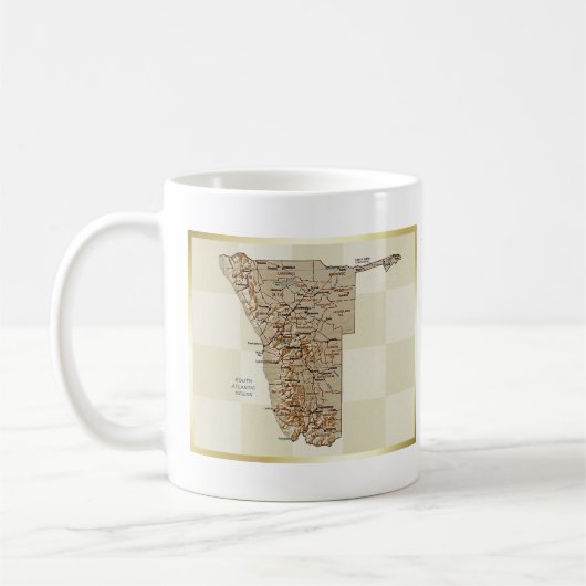 Drapeau Namibie + Plan Mug (Gauche)