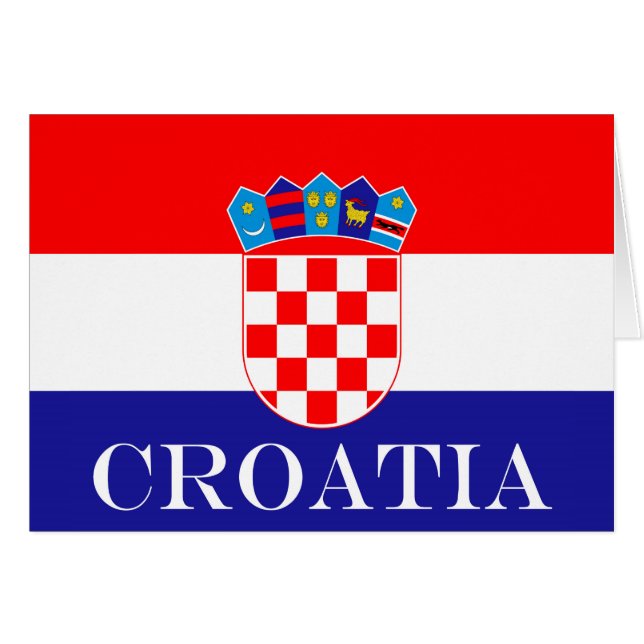 Drapeau national de Croatie Zastava Hrvatske (Devant horizontal)