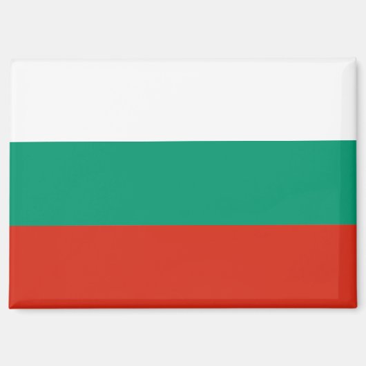 Drapeau national de la Bulgarie aimant rectangle (Recto)