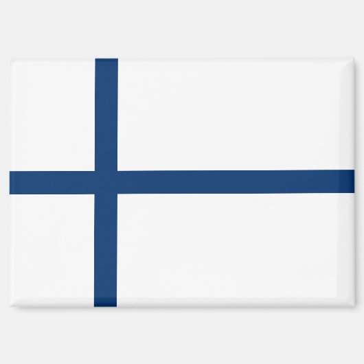 Drapeau national de la Finlande Aimant rectangle (Recto)