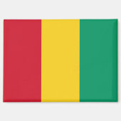 Drapeau national de la Guinée - Magnet rectangle (Recto)