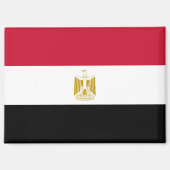 Drapeau national de l'Égypte aimant rectangle du r (Recto)
