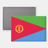 Drapeau national de l'Érythrée aimant rectangle (Recto/Verso)