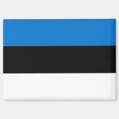 Drapeau national de l'Estonie Aimant rectangle (Recto)