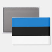 Drapeau national de l'Estonie Aimant rectangle (Recto/Verso)