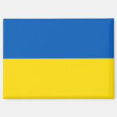 Drapeau national de l'Ukraine aimant rectangle (Recto)