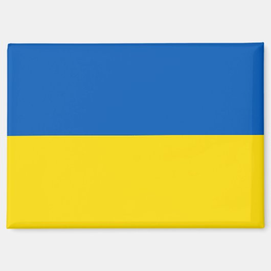 Drapeau national de l'Ukraine aimant rectangle (Recto)