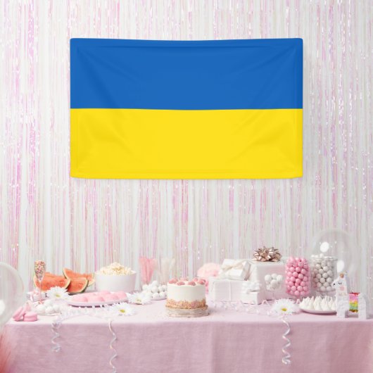 Drapeau national de l'Ukraine - Bannière rectangle (Fête)