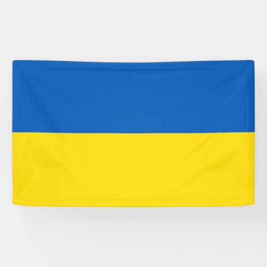 Drapeau national de l'Ukraine - Bannière rectangle (Horizontal)