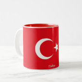 Drapeau national de Türkiye Turquie Café Mug (Devant gauche)