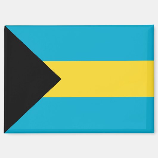 Drapeau national des Bahamas aimant rectangle (Recto)