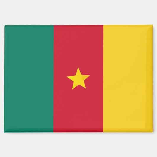 Drapeau national du Cameroun - Magnet rectangle (Recto)