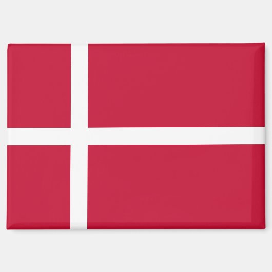 Drapeau national du Danemark Aimant rectangle (Recto)