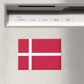 Drapeau national du Danemark Aimant rectangle (In Situ (Lave-vaisselle))