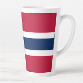 DRAPEAU NATIONAL DU MUG NORVÈGE LATTE (Droite)