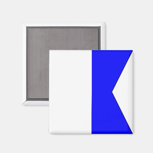 Drapeau Nautique "A" Aimant Alpha (Recto/Verso)