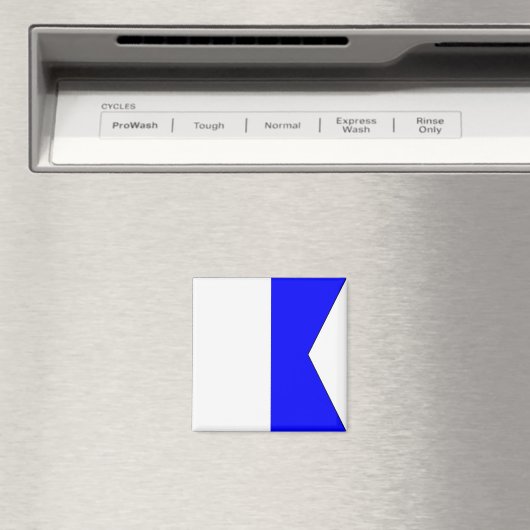 Drapeau Nautique "A" Aimant Alpha (In Situ (Lave-vaisselle))