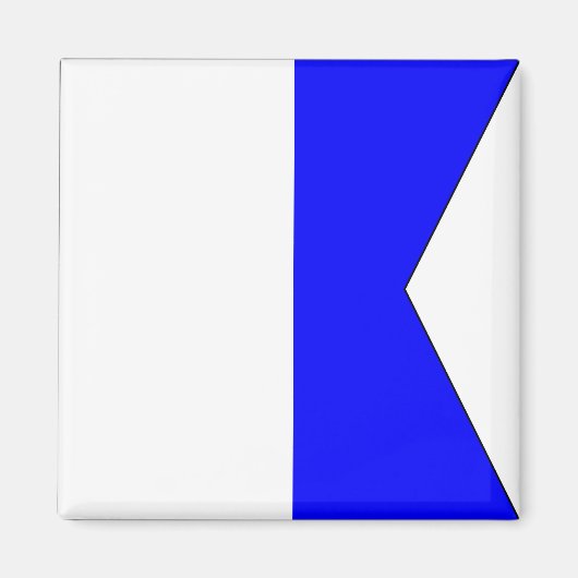 Drapeau Nautique "A" Aimant Alpha (Devant)