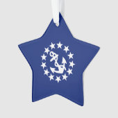 Drapeau Nautique Américain Décor bleu marine (devant)