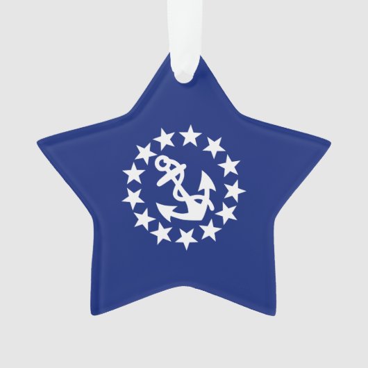 Drapeau Nautique Américain Décor bleu marine (devant)