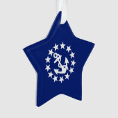 Drapeau Nautique Américain Décor bleu marine (devant)