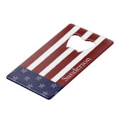 Drapeau Nautique Américain Rouge Bleu Bleu Amier (Dos Angle)