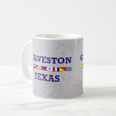 Drapeau nautique de Galveston - tasse de sable (Devant gauche)