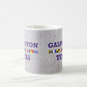 Drapeau nautique de Galveston - tasse de sable (Centre)