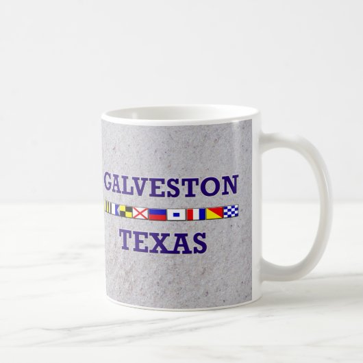 Drapeau nautique de Galveston - tasse de sable (Droite)