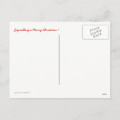 Drapeau Nautique Joyeux Noël Carte postale (Dos)