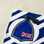 Drapeau néo-zélandais serviette de plage (En situation)