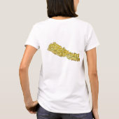 Drapeau Népal x Carte T-shirt (Dos)