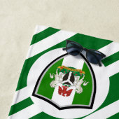 Drapeau nigérian armes serviette de plage (En situation)