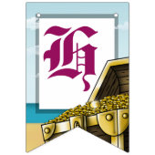 Drapeau noir d'anniversaire pour une fille afro-am (Deuxième drapeau)