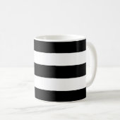 Drapeau noir de Porto Rico Coffee Mug (Devant droit)