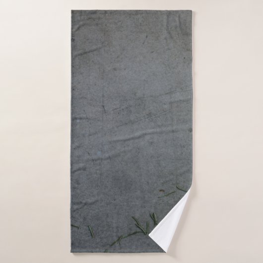 DRAPEAU NOIR ET ORANGE STRIPÉ (Serviette de bain)
