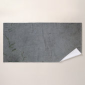 DRAPEAU NOIR ET ORANGE STRIPÉ (Serviette de bain)
