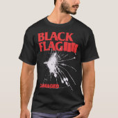 Drapeau noir - T-shirt Premium endommagé (Devant)